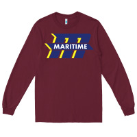 Burgundy massachusetts maritime academy Long Sleeve Tee - linhVisuals