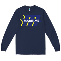 Navy massachusetts maritime academy Long Sleeve Tee - linhVisuals
