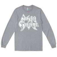 Heather Grey nasty savage 85 thrash metal Long Sleeve Tee - linhVisuals