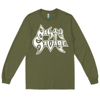 Army Green nasty savage 85 thrash metal Long Sleeve Tee - linhVisuals