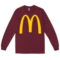 Burgundy donalds food Long Sleeve Tee - linhVisuals