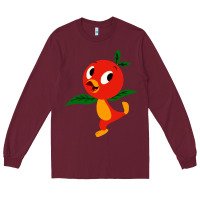 Burgundy orange bird Long Sleeve Tee - linhVisuals