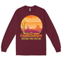 Burgundy grand canyon national park t  shirt grand canyon arizona u s national Long Sleeve Tee - linhVisuals