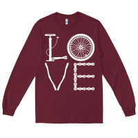 Burgundy cycling t  shirt cycling cyclist t  shirt (1) Long Sleeve Tee - linhVisuals