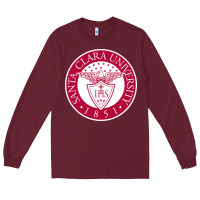 Burgundy santa clara u seal Long Sleeve Tee - linhVisuals