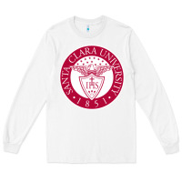 White santa clara u seal Long Sleeve Tee - linhVisuals