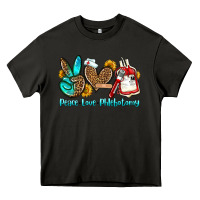 Asphalt peace love phlebotomy Heavy Core Tee - OliviaCreatesArt