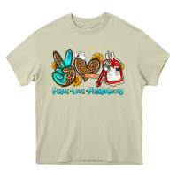 Mossy peace love phlebotomy Heavy Core Tee - OliviaCreatesArt