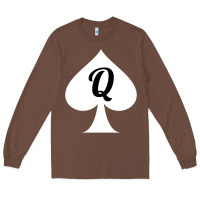 Chestnut queen of spades clothes for women   qos tee t shirt Long Sleeve Tee - linhVisuals