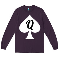 Plum queen of spades clothes for women   qos tee t shirt Long Sleeve Tee - linhVisuals