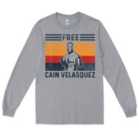 Heather Grey free cain velasquez vintage t shirt Long Sleeve Tee - linhVisuals