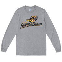 Heather Grey akron rubberducks Long Sleeve Tee - linhVisuals
