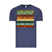 Vintage Denim native american aztec seamless pattern 1 Vintage Tee - BundleAndBundleShop