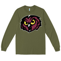 Army Green temple owls Long Sleeve Tee - linhVisuals