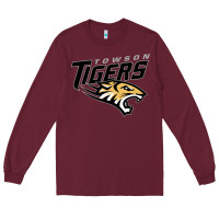 Burgundy towson tigers Long Sleeve Tee - linhVisuals