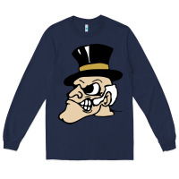 Navy wake forest demon deacons Long Sleeve Tee - linhVisuals