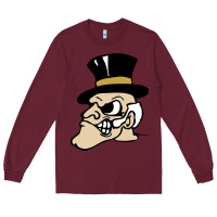 Burgundy wake forest demon deacons Long Sleeve Tee - linhVisuals