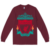 Burgundy new you'll never walk alone liverpool Long Sleeve Tee - linhVisuals