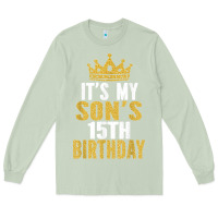 Matcha it's my son's 15th birthday 15 years old boy t shirt Long Sleeve Tee - linhVisuals