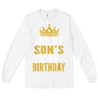 White it's my son's 15th birthday 15 years old boy t shirt Long Sleeve Tee - linhVisuals