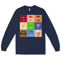 Navy Muppets and Friends Long Sleeve Tee - linhVisuals