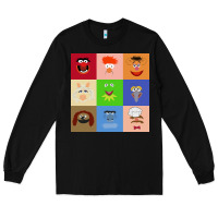 Black Muppets and Friends Long Sleeve Tee - linhVisuals