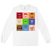 White Muppets and Friends Long Sleeve Tee - linhVisuals