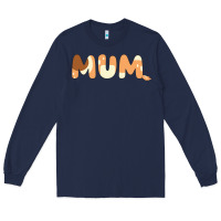 Navy Bluey Mum Long Sleeve Tee - linhVisuals