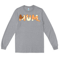 Heather Grey Bluey Mum Long Sleeve Tee - linhVisuals