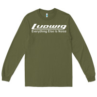 Army Green ludwig percussion Long Sleeve Tee - linhVisuals