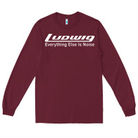 Burgundy ludwig percussion Long Sleeve Tee - linhVisuals