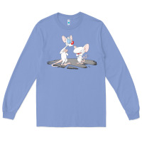 Colony Blue newanimaniacs pinky and the brain Long Sleeve Tee - linhVisuals
