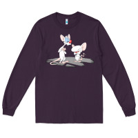 Plum newanimaniacs pinky and the brain Long Sleeve Tee - linhVisuals