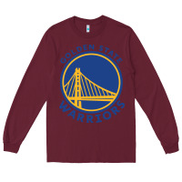 Burgundy golden state basketball Long Sleeve Tee - linhVisuals