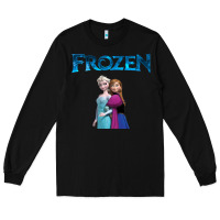Black newanna and elsa frozen Long Sleeve Tee - linhVisuals