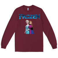 Burgundy newanna and elsa frozen Long Sleeve Tee - linhVisuals