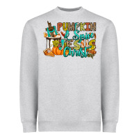 Pumpkin Spice And Jesus Christ Heavyweight Sweatshirt | Teevron