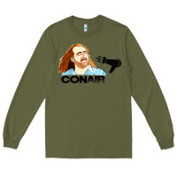 Army Green nicolas cage conair Long Sleeve Tee - linhVisuals