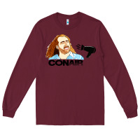 Burgundy nicolas cage conair Long Sleeve Tee - linhVisuals