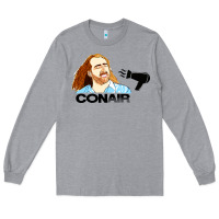 Heather Grey nicolas cage conair Long Sleeve Tee - linhVisuals