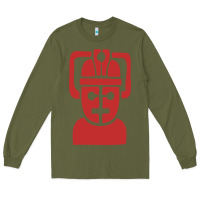 Army Green cyberman Long Sleeve Tee - linhVisuals