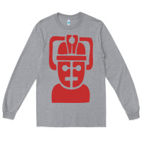 Heather Grey cyberman Long Sleeve Tee - linhVisuals