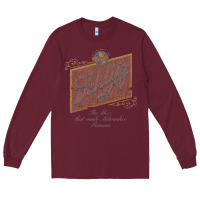 Burgundy schlitz beer Long Sleeve Tee - linhVisuals