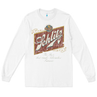 White schlitz beer Long Sleeve Tee - linhVisuals