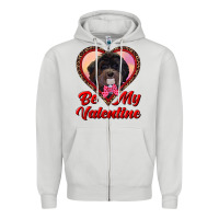 Dove Grey be my valentine Zipper Hoodie - RanaPortraitStore