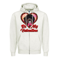 Oatmeal Heather be my valentine Zipper Hoodie - RanaPortraitStore