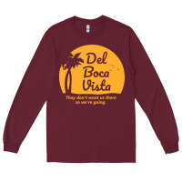 Burgundy seinfeld del boca retirement community Long Sleeve Tee - linhVisuals
