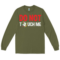 Army Green do not touch me autism kid Long Sleeve Tee - linhVisuals