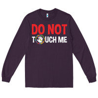 Plum do not touch me autism kid Long Sleeve Tee - linhVisuals