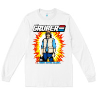White macgruber action figure Long Sleeve Tee - linhVisuals